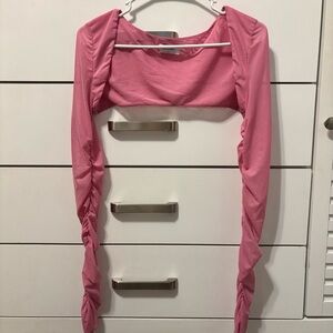 Outlast Pink Short Cardigan Cover Up Top